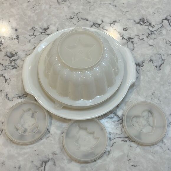 Tupperware Other - Vintage White Tupperware Jello Mold Serving Plate Jell N Serve Home Kitchen